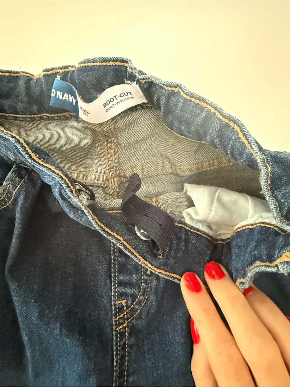 Old Navy Girls XXL 18 Bootcut Jeans Blue Denim Adjustable Waist
